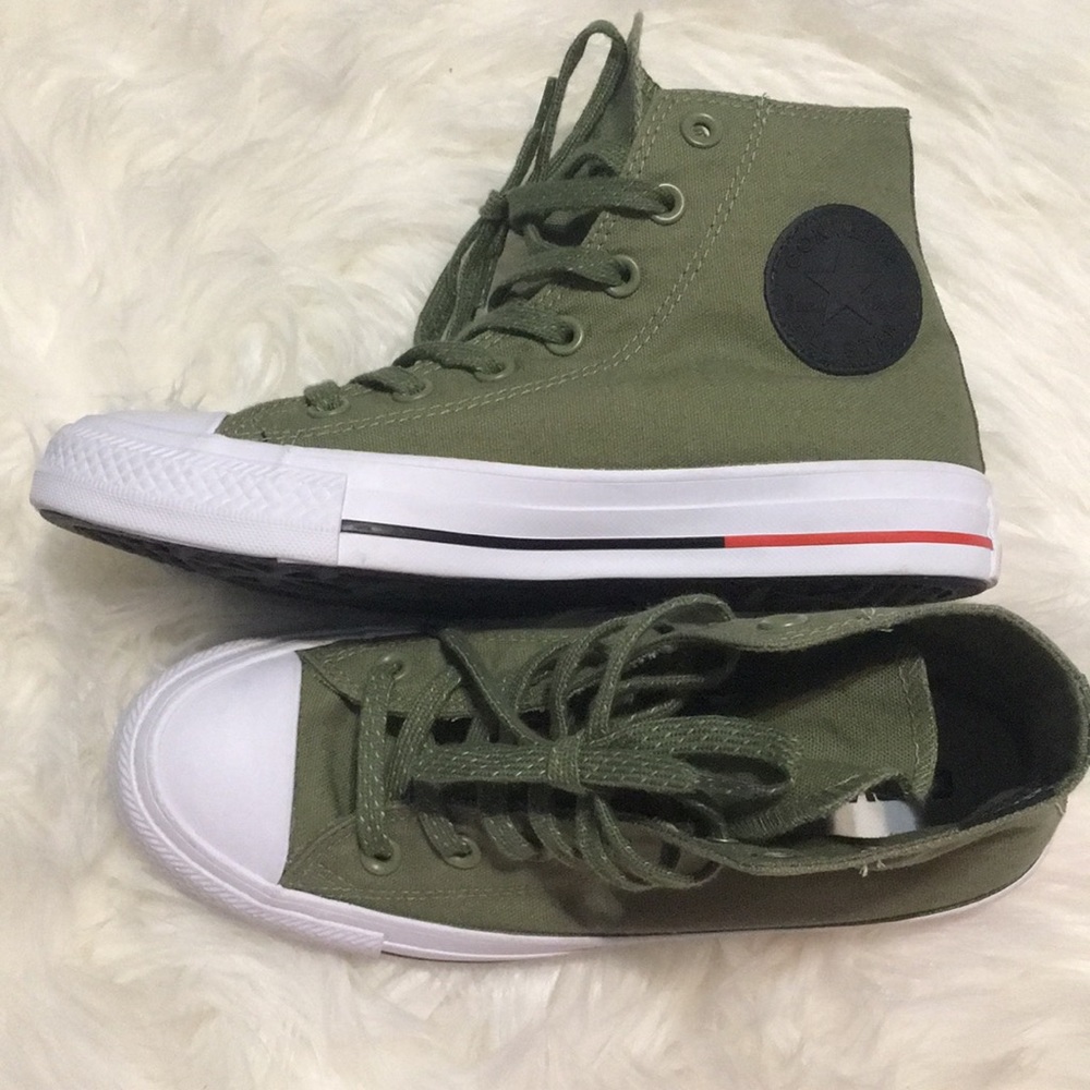 Olive green converse
